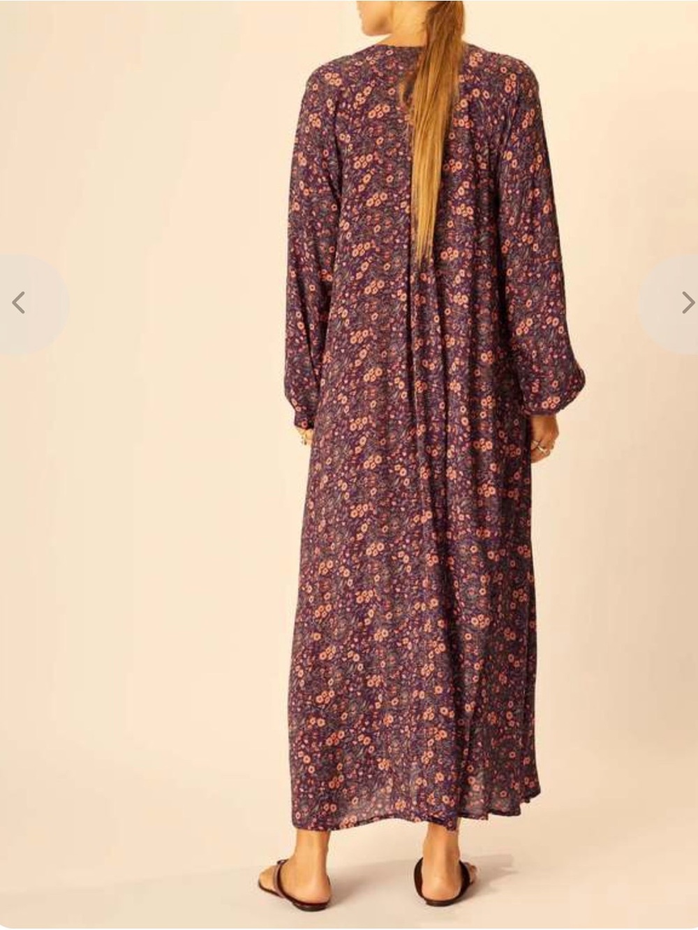 Natalie Martin Fiore Maxi Aubergine Floral S - Picture 2 of 10